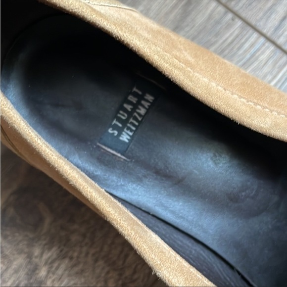 Stuart Weitzman tan suede animal print loafers. Size 7,5 B - Picture 7 of 15